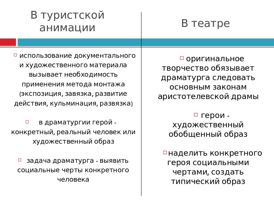 В туристской анимации