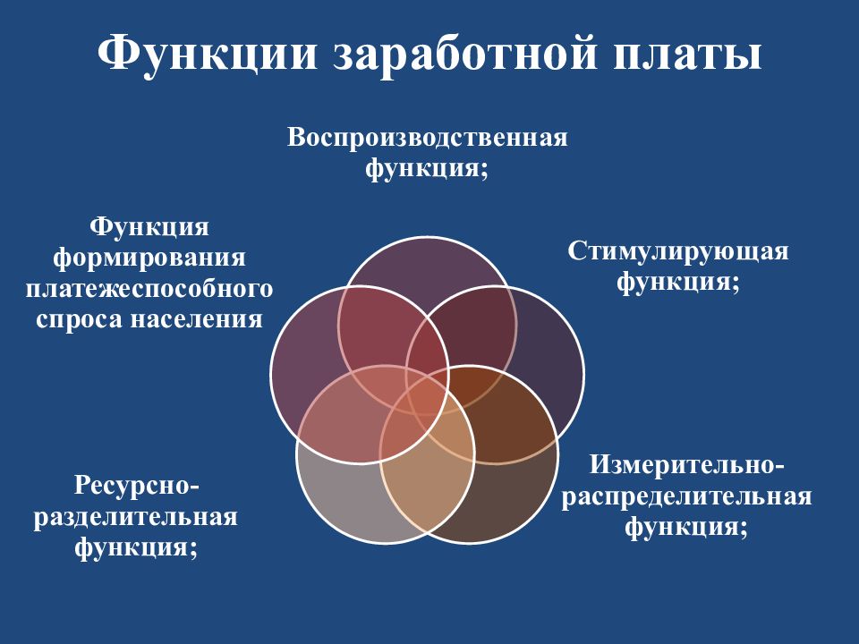 Функции заработной платы презентация