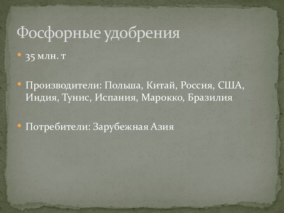 Фосфорные удобрения