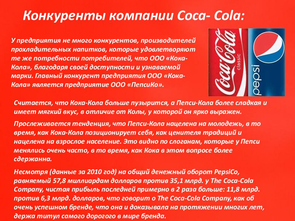 Coca cola презентация