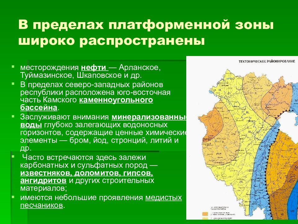 Карта полезных ископаемых башкортостан