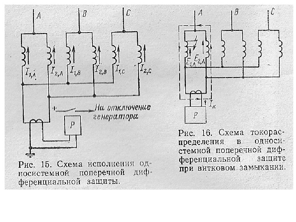 Защиты синхронных генераторов. Поперечная дифференциальная защита генератора. Продольная дифференциальная защита генератора. Схема дифференциальной защиты двигателя. Продольная дифференциальная защита электродвигателя.