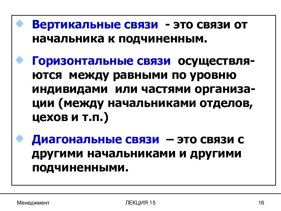 Вертикальная характеристика. Горизонтальные связи. Связь диагональная. Вертикальные связи. Диагональная связь коммуникационной сети.