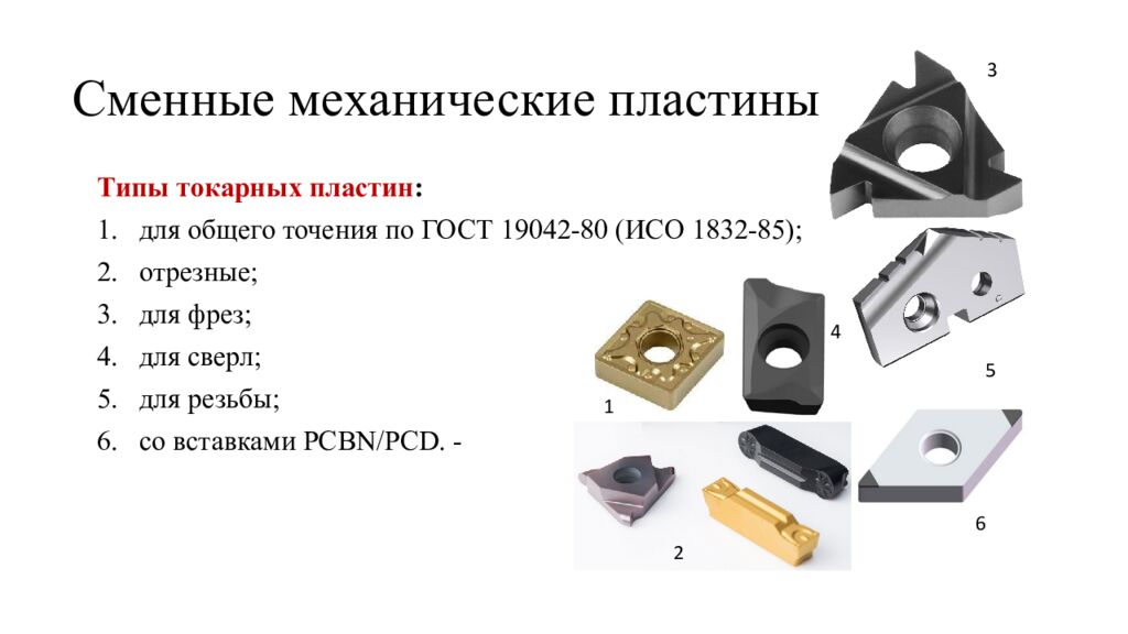 Сменные механические пластины