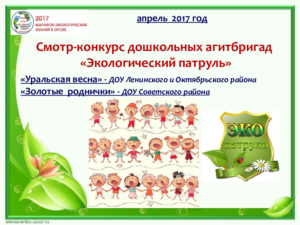 Положение о конкурсе в доу. Экологическая агитбригада апрель 2017. Экологическая агитбригада в ДОУ. Конкурс экологических агитбригад. Экологический патруль в детском саду.