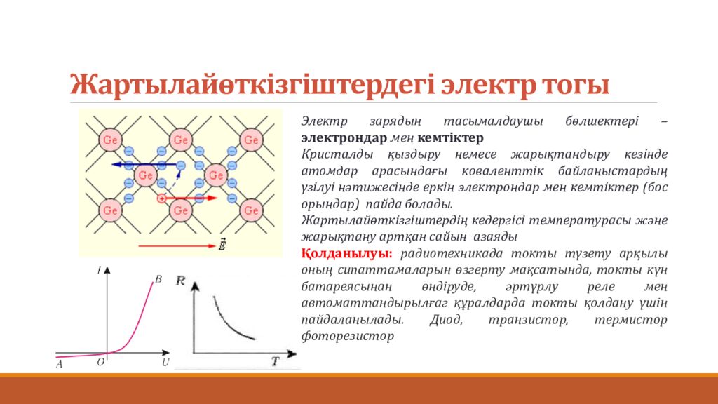 Жартылайөткізгіштердегі электр тогы
