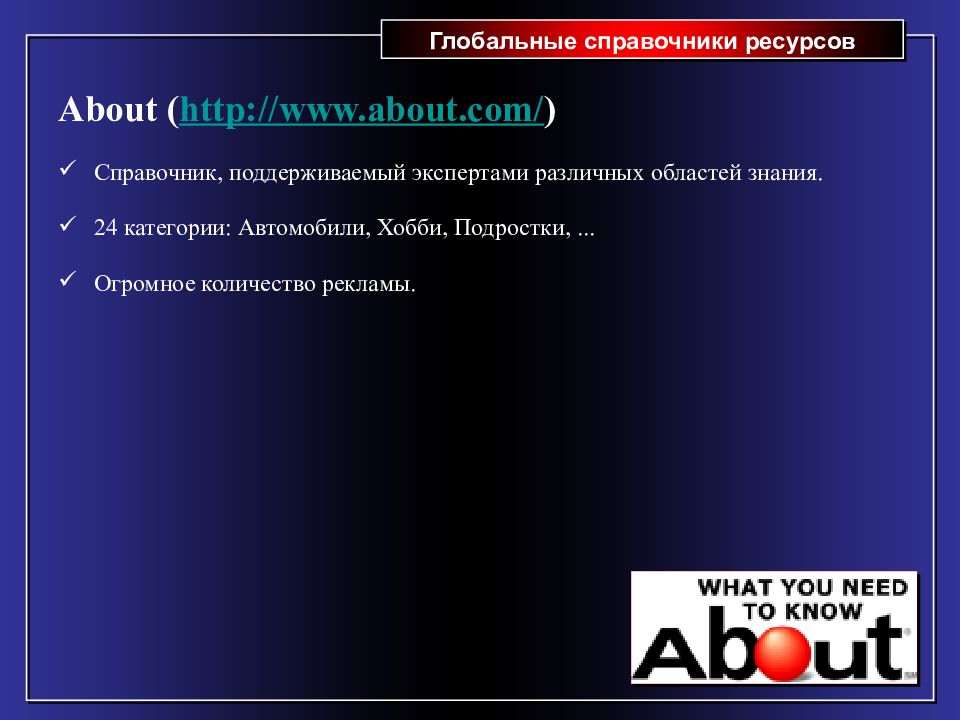 Знания 24. Справочник интернет ресурсов. Глобальный справочник. Глобальные справочники ресурсов. Глобальныйсправосник товаров.