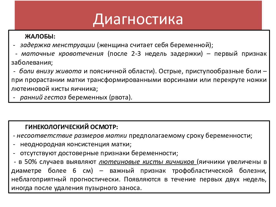 Трофобластическая болезнь презентация