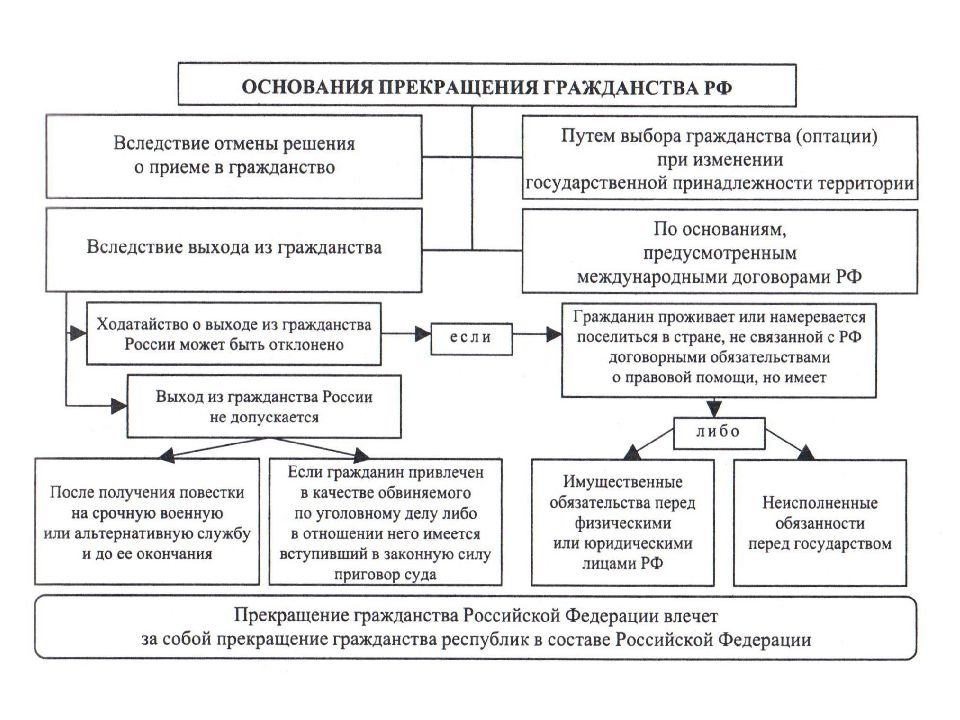 Составьте план изучения темы гражданство рф