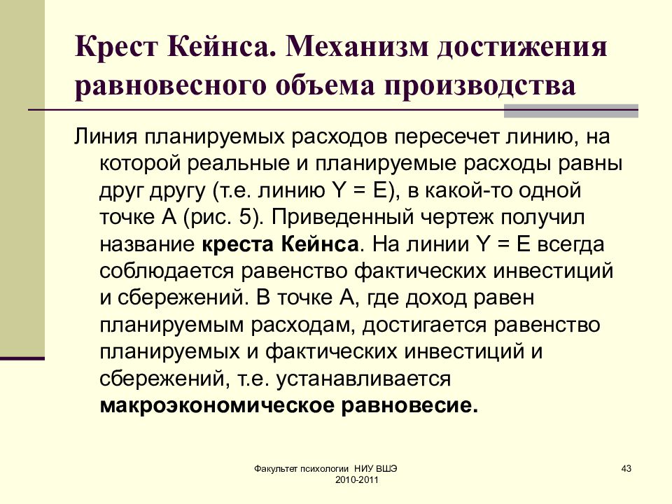 Кейнсианский крест презентация