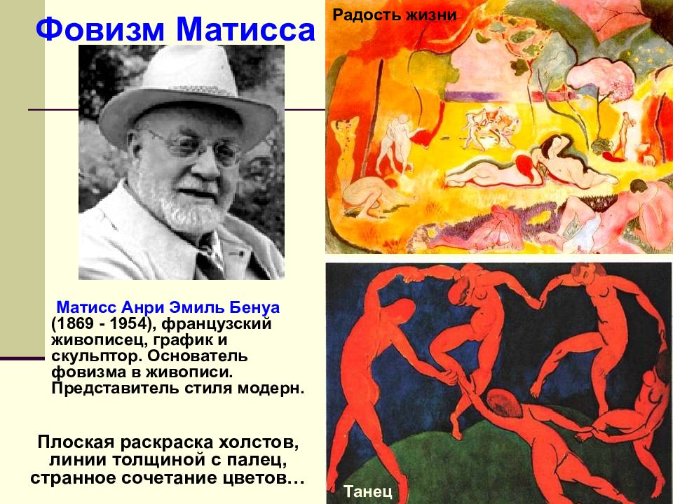 Матисс художник презентация