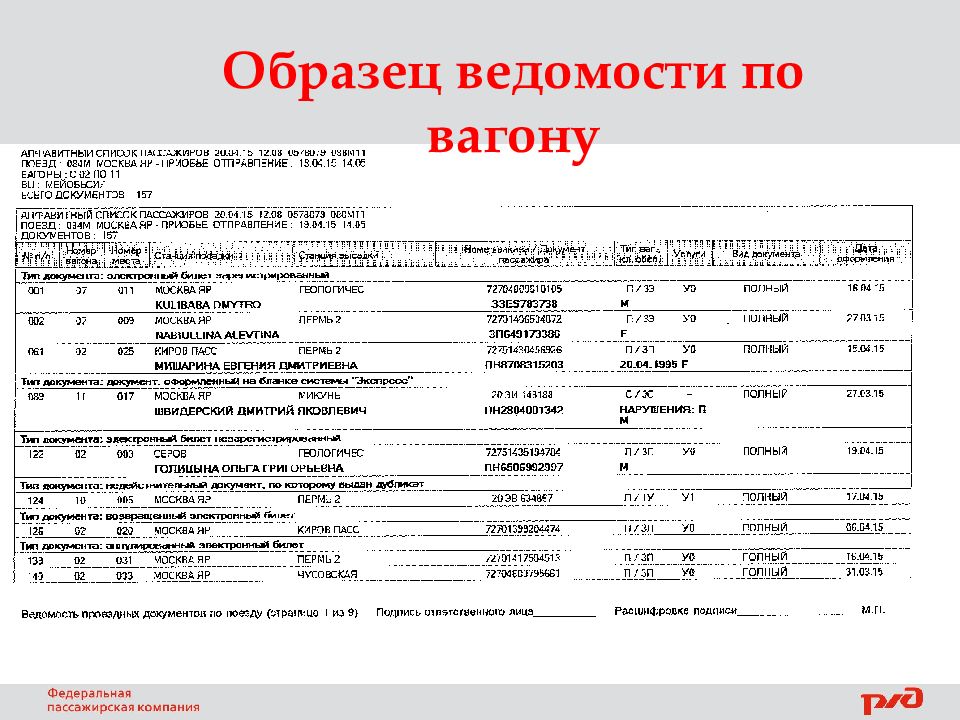 ПОРЯДОК ПОСАДКИ ПАССАЖИРОВ ПО ЭЛЕКТРОННЫМ БИЛЕТАМ. р аспоряжение АО ФПК №542 от