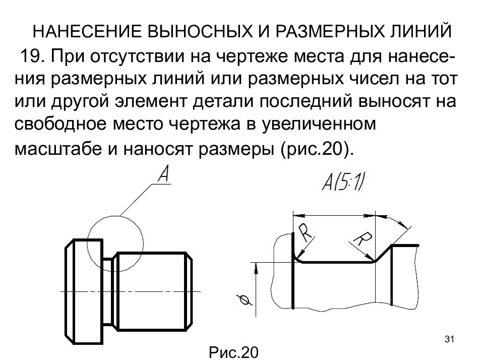 В каких единицах измерения наносят размеры на чертежах