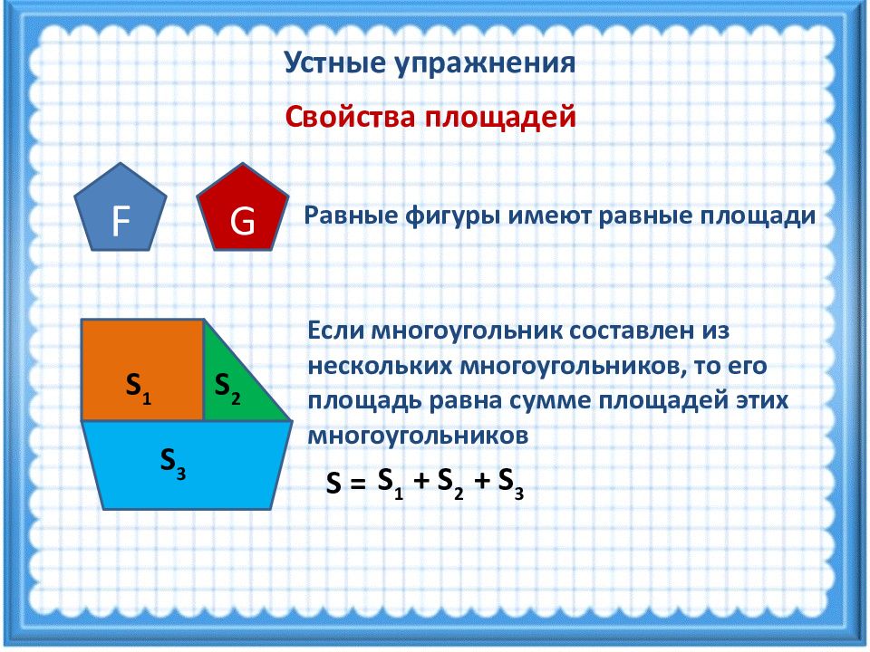 Проект на тему площади фигур