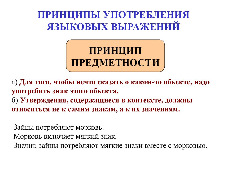ЛОГИЧЕСКАЯ СЕМИОТИКА ПРИНЦИПЫ УПОТРЕБЛЕНИЯ ЯЗЫКОВЫХ ВЫРАЖЕНИЙ