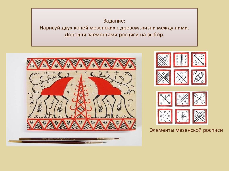 Мезенская роспись презентация