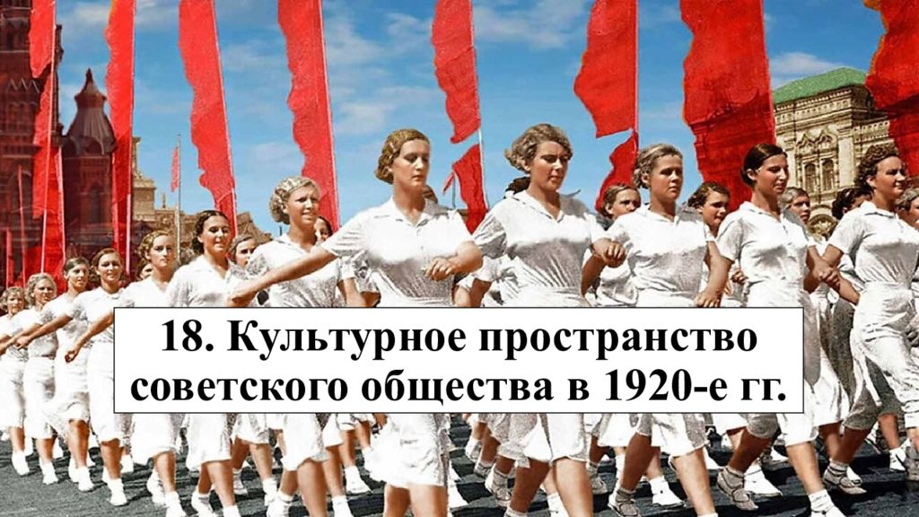 18. Культурное пространство советского общества в 1920-е гг.