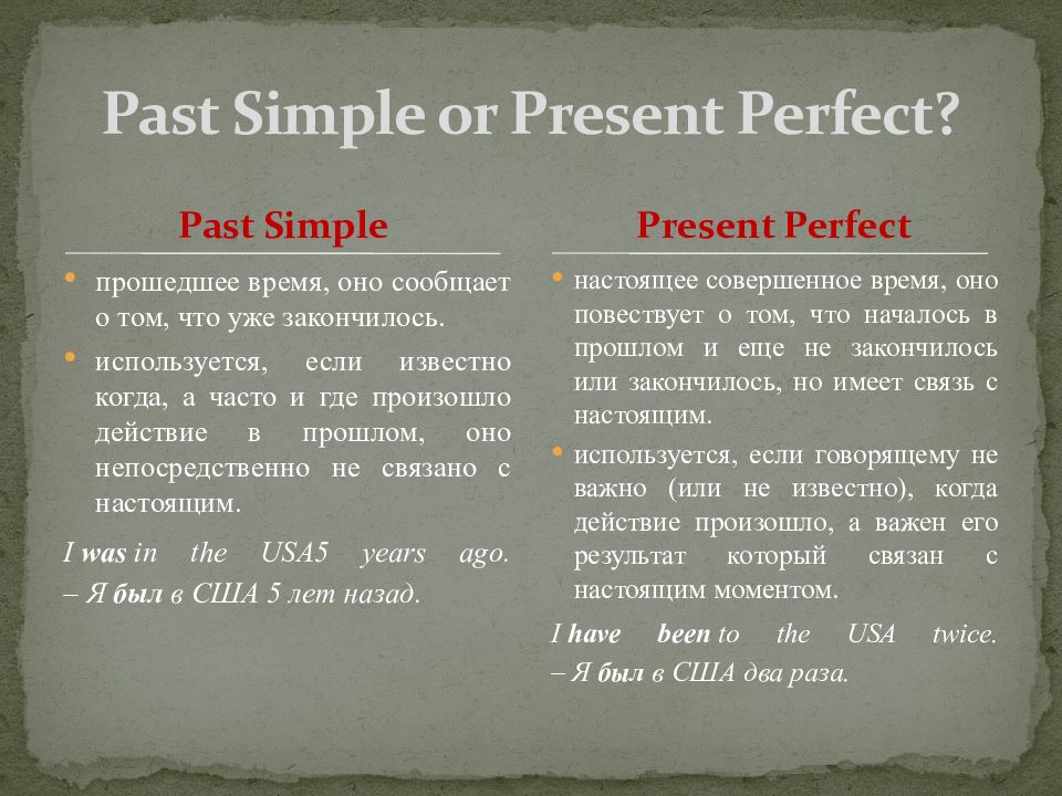 Present perfect презентация