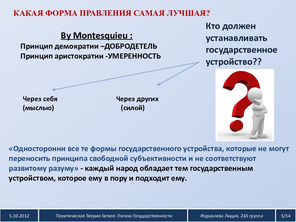 Презентация по политологии