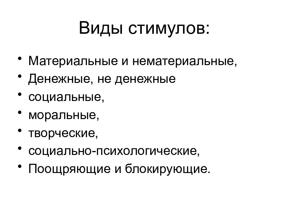 виды стимулов. виды мотивации. формы материальной мотивации. виды стимулов. элементы материальной мотивации персонала.