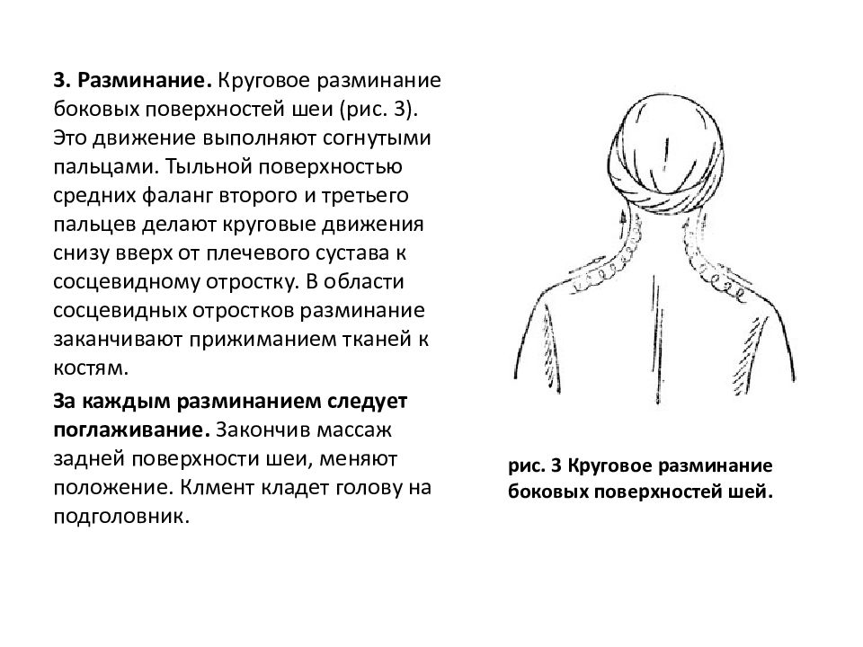 Схема массажа швз