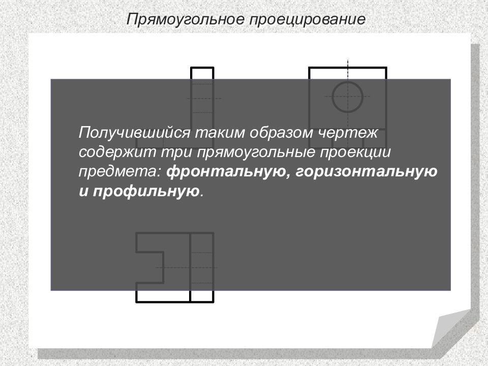 Что такое чертеж в системе прямоугольных проекций