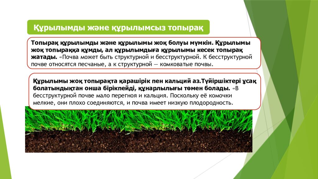 ТОПЫРАҚ ЖӘНЕ ОНЫҢ ҚҰРАМЫ МЕН ҚҰРЫЛЫМЫ