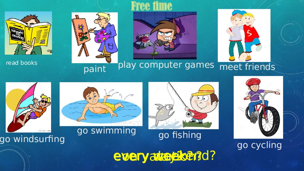 Read 6 класс. Free time презентация. Free time activities презентация. Free time для детей. Free time 6 класс Spotlight.