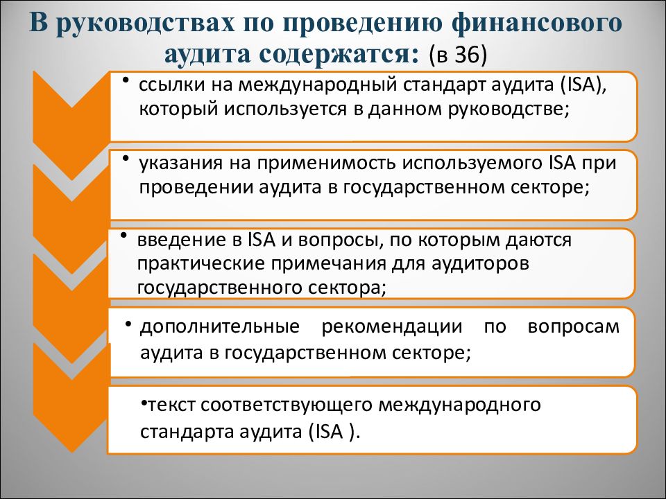 Аудит государственного сектора. Стандарт финансового аудита