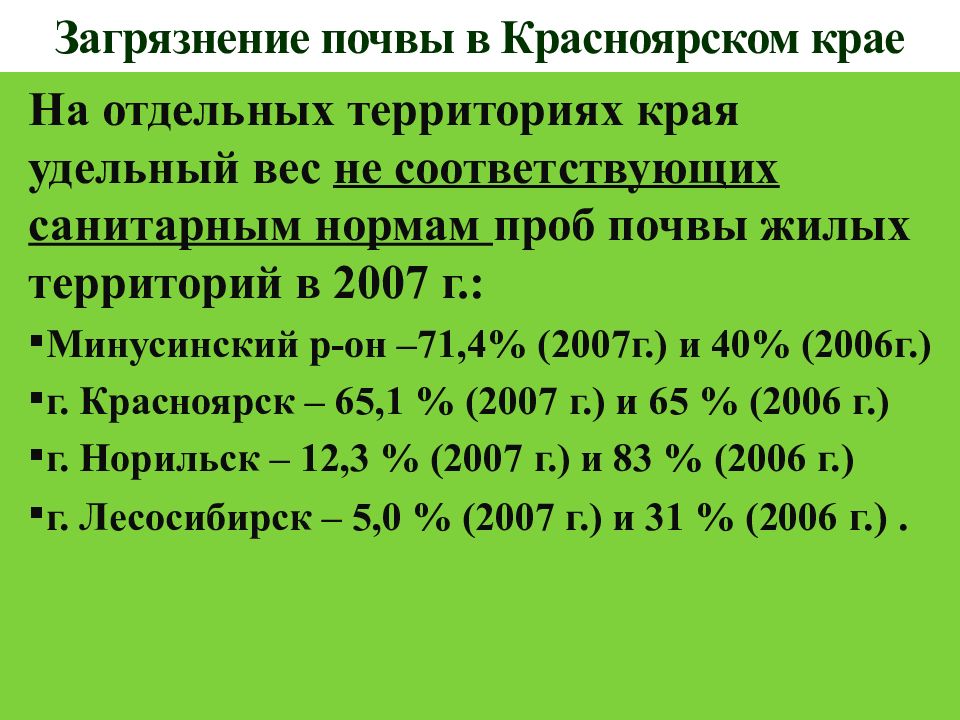 Карта почвы красноярского края