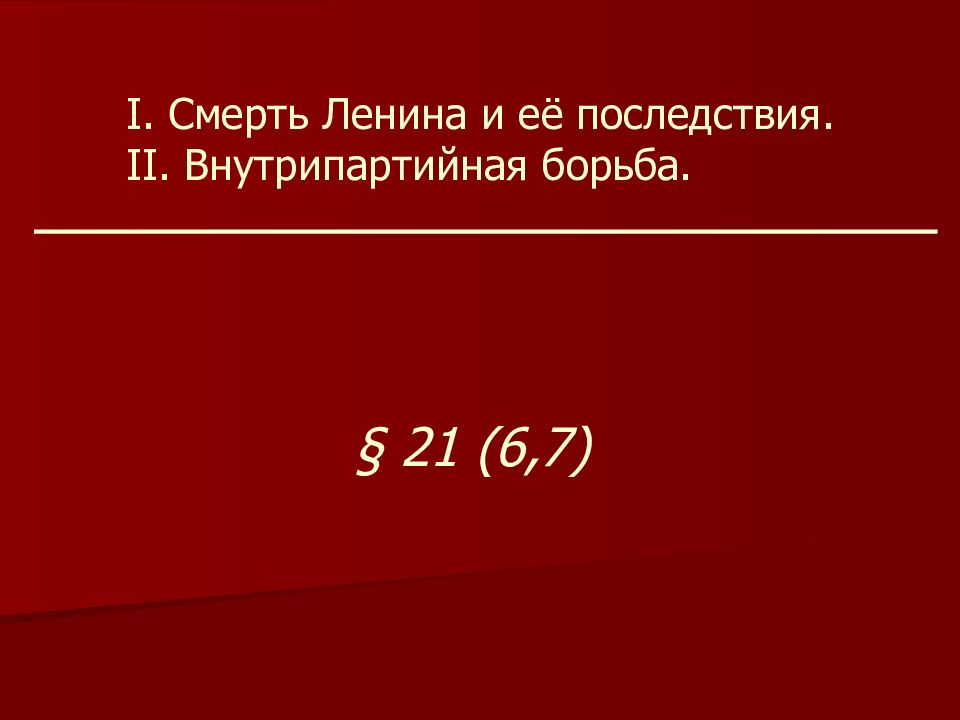 Внутрипартийная борьба в 20 е годы презентация