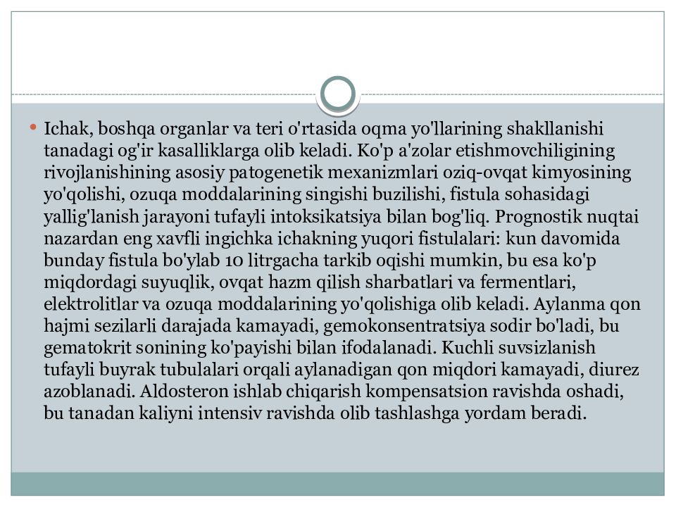 I chak oqma yaralarni bartaraf qilish usullari I chak oqma yaralarni bartaraf qilish usullari