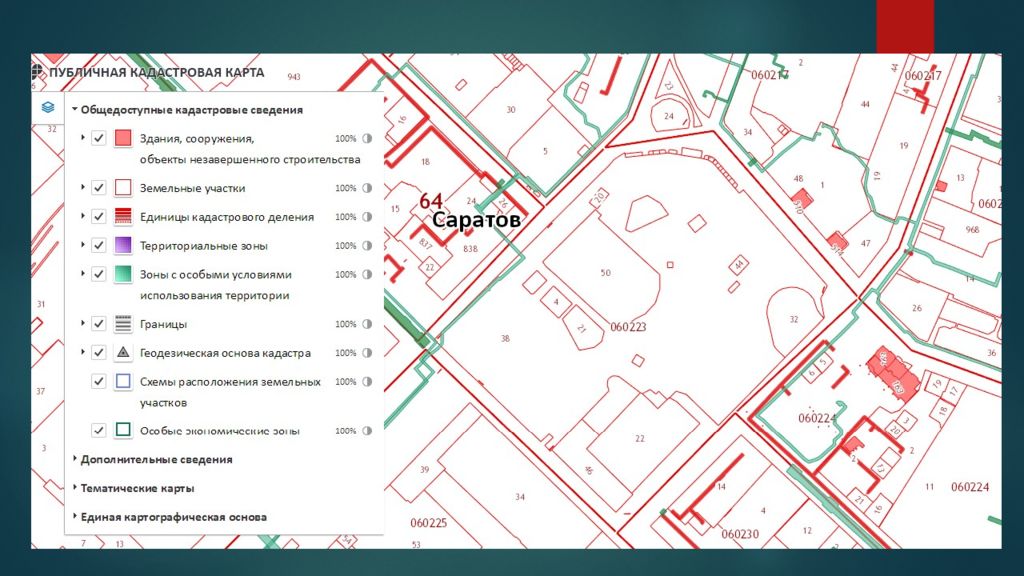 Кадастровая карта газопровода