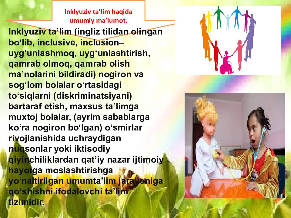 Imkoniyati cheklangan bolalarni individual kooreksion rivojlantirish Imkoniyati cheklangan bolalarni individual kooreksion rivojlantirish