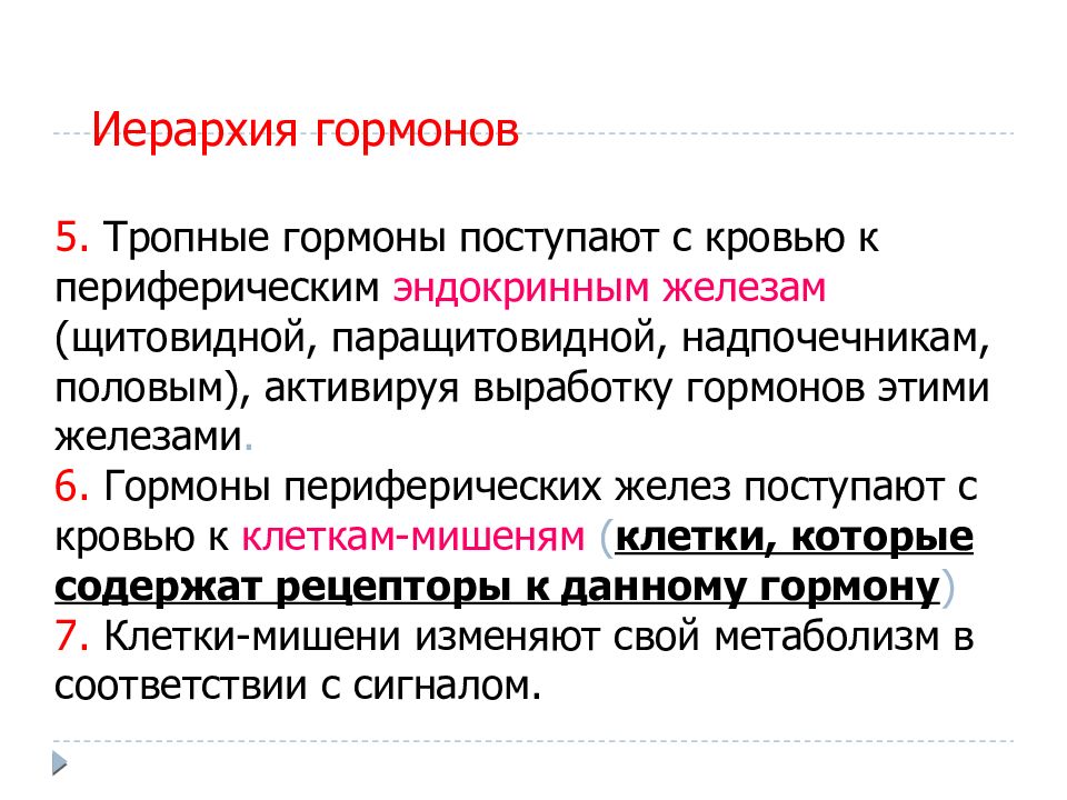 Тропные гормоны. Номенклатура тропных гормонов. Иерархия гормонов. Гормоны периферических желез биохимия. Иерархия гормонов периферических.