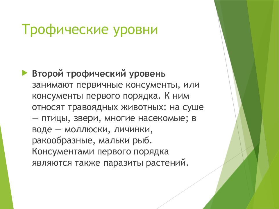 Трофические уровни