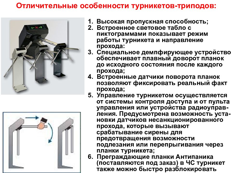 Виды пропускных режимов