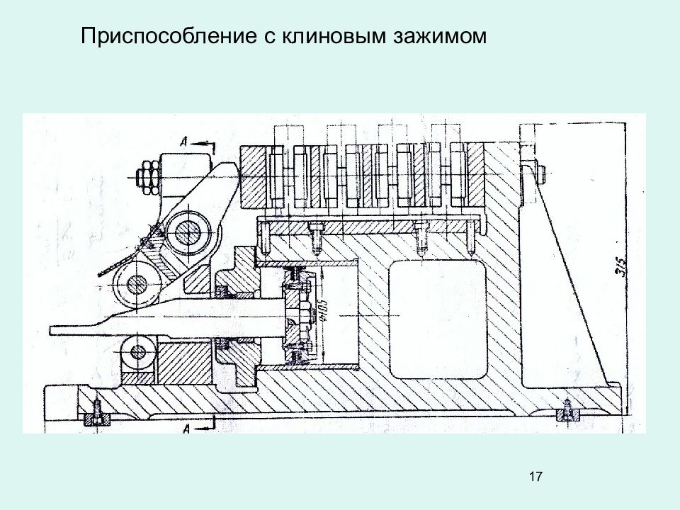 Назовите и сделайте упрощенный эскиз элементарных зажимных механизмов