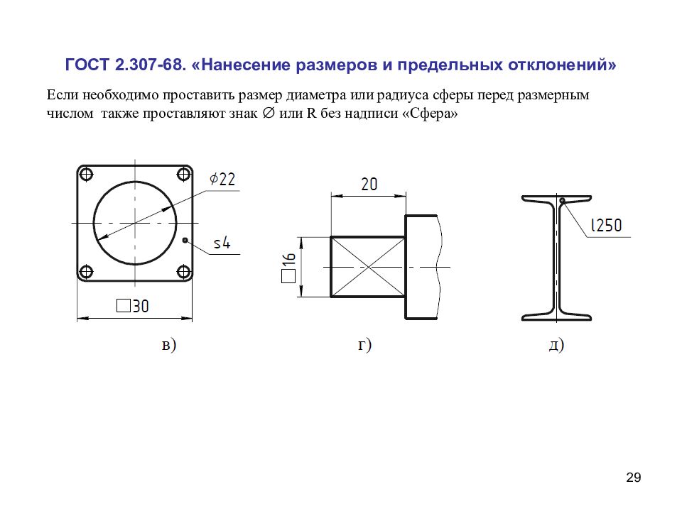 Ескд отверстия на чертеже