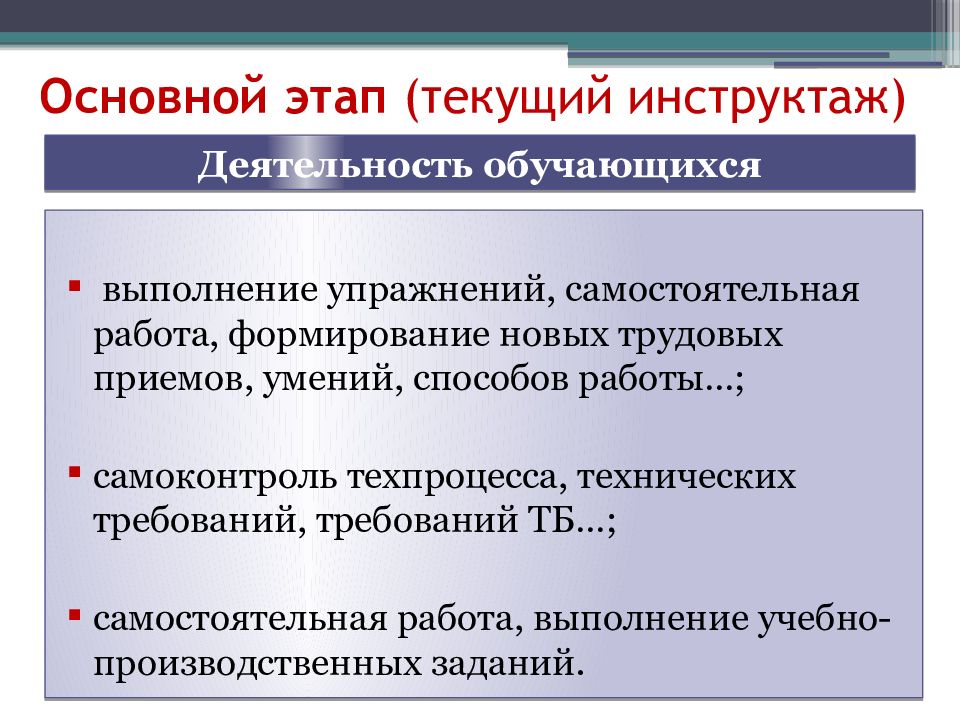 План конспект части вводного инструктажа для урока производственного обучения швеи