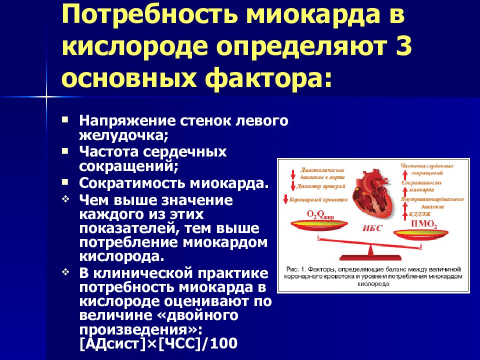 Факторы напряжения. Потребность миокарда в кислороде при ИБС. Факторы определяющие потребность миокарда в кислороде. Факторы повышающие потребность миокарда в кислороде. Основные факторы, определяющие потребность миокарда в кислороде.