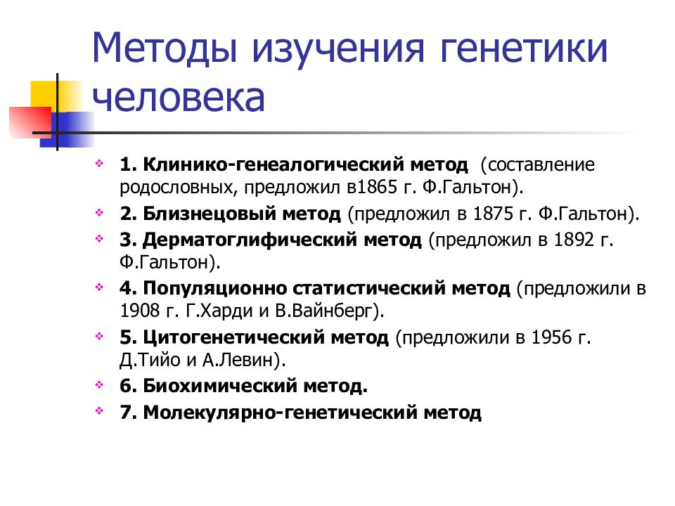 Методы генетики презентация 10 класс