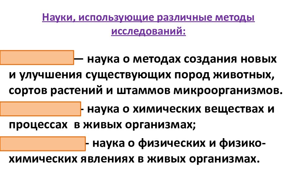 В какой науке используется. Методы используемые в науке. Науки использующие научные методы в биологии. Методы создания новинок. Разные методы.