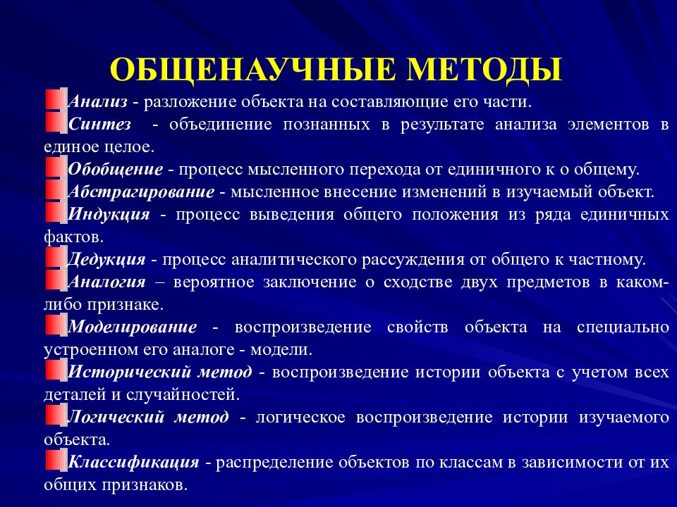 Практические общенаучные методы