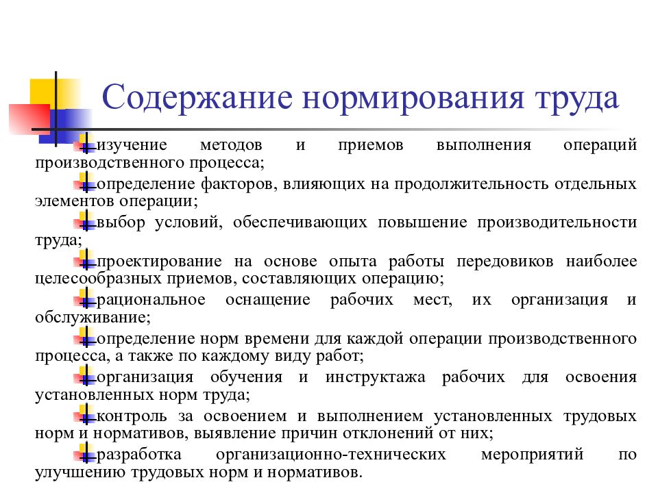 Методы нормирования труда презентация