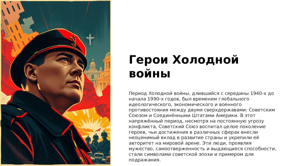 Герои Холодной войны Период Холодной войны, длившийся с середины 1940-х до