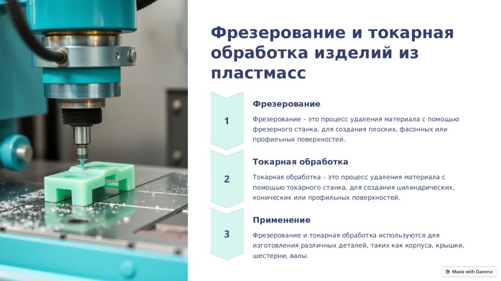 Пластмассы: Обработка и отделка Пластмассы – один из самых распространенных