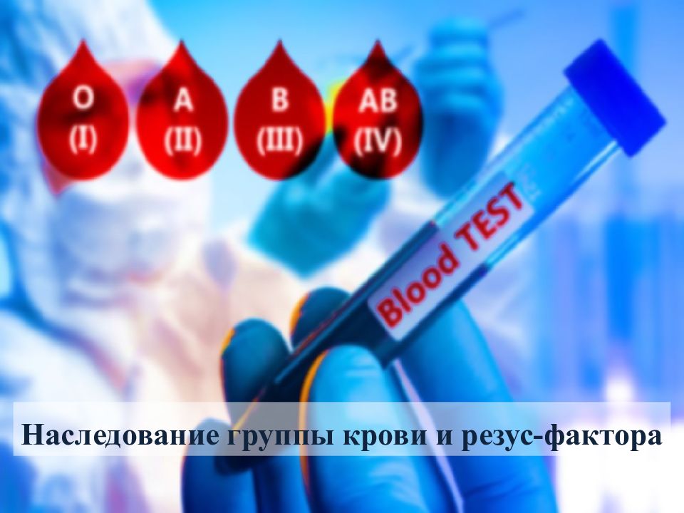 Наследование группы крови и резус-фактора