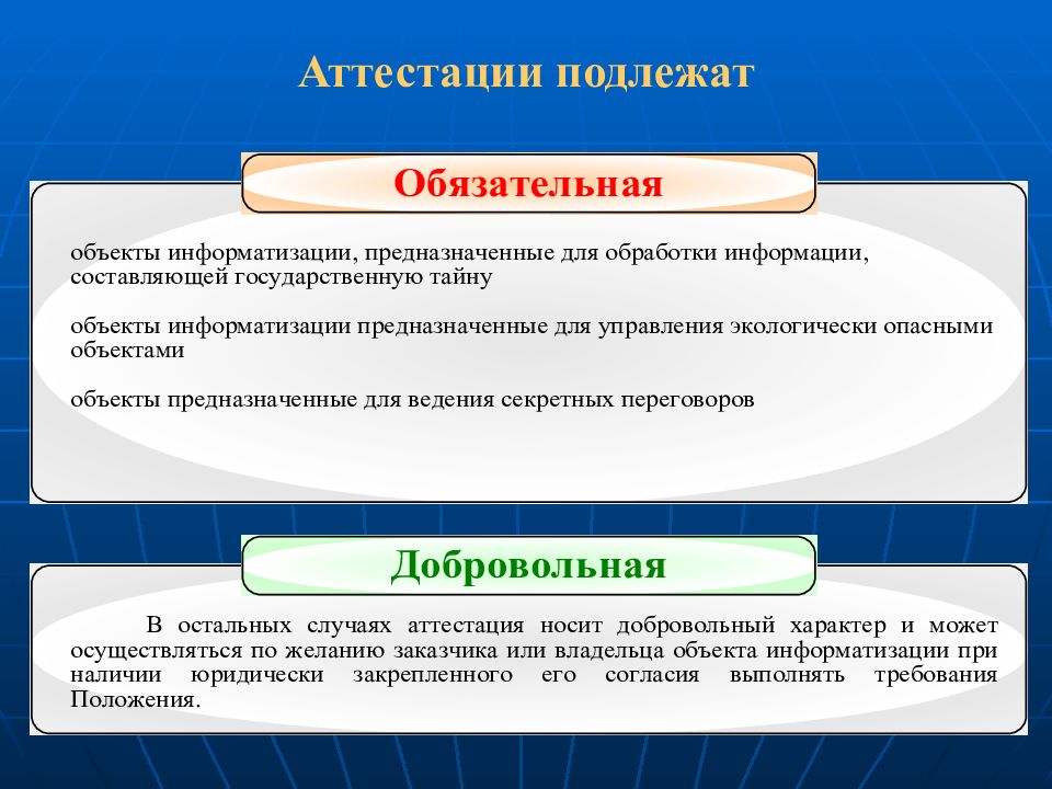 Аттестация объектов информатизации