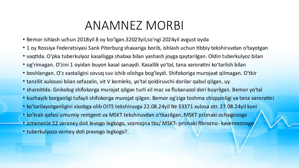 ANAMNEZ MORBI